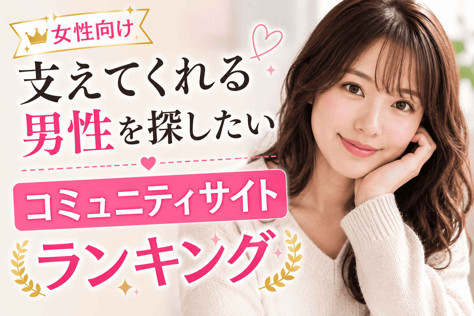 支えてくれる男性を探したい女性向けコミュニティサイトランキング